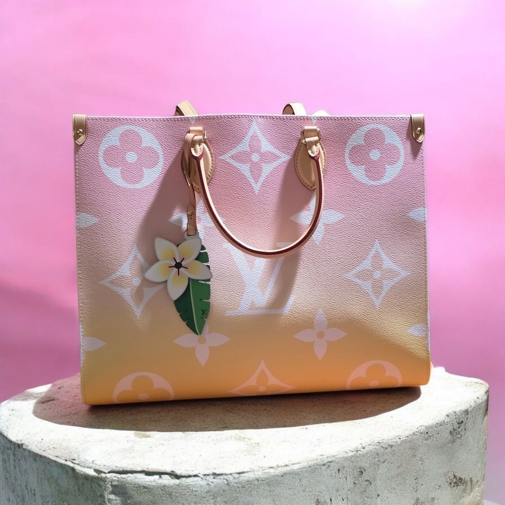 Louis Vuitton Gradient Pink and Orange Tote